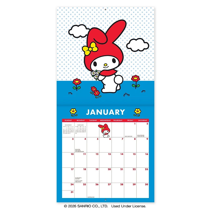 Hello Kitty and Friends Retro 2027 Mini Calendar
