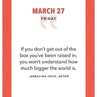 Great Quotes From Great Leaders 2026 Box Calendar - Online Only