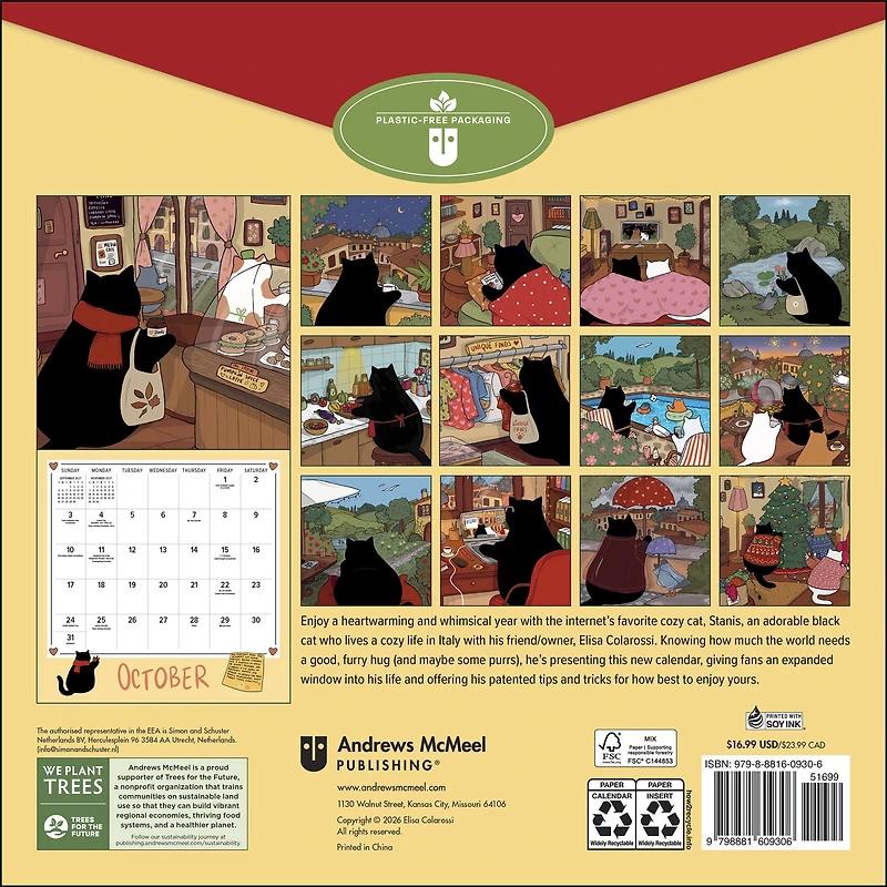 Stanis the Cat 2027 Wall Calendar