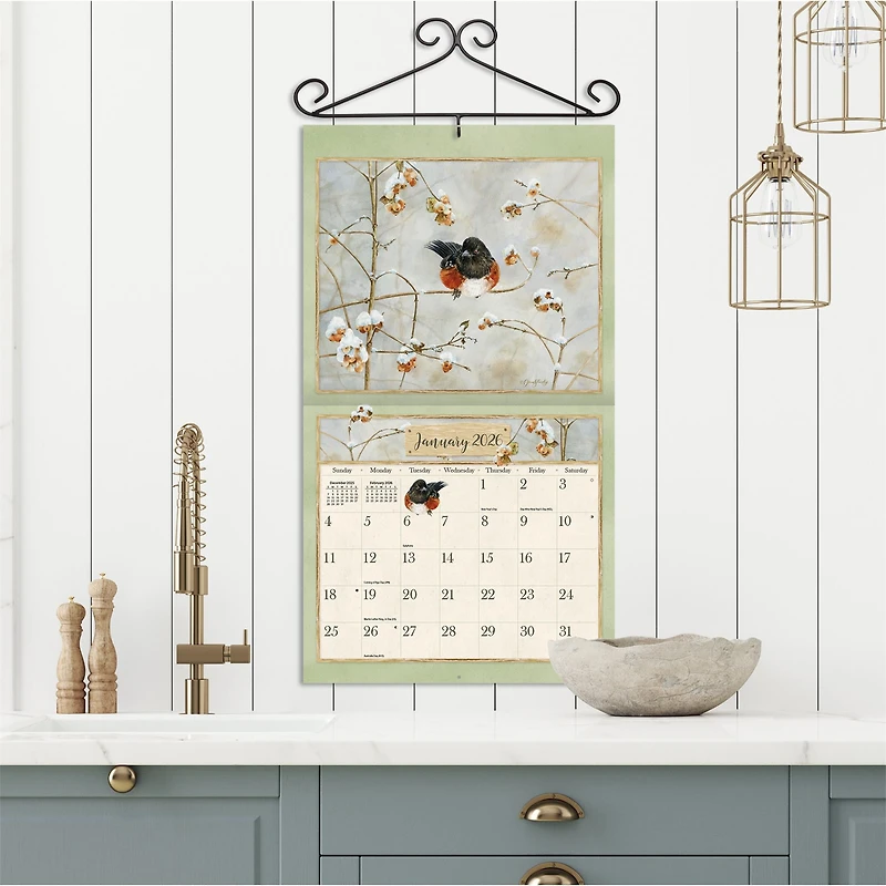 Birds In The Garden 2026 Deluxe Wall Calendar - Online Only