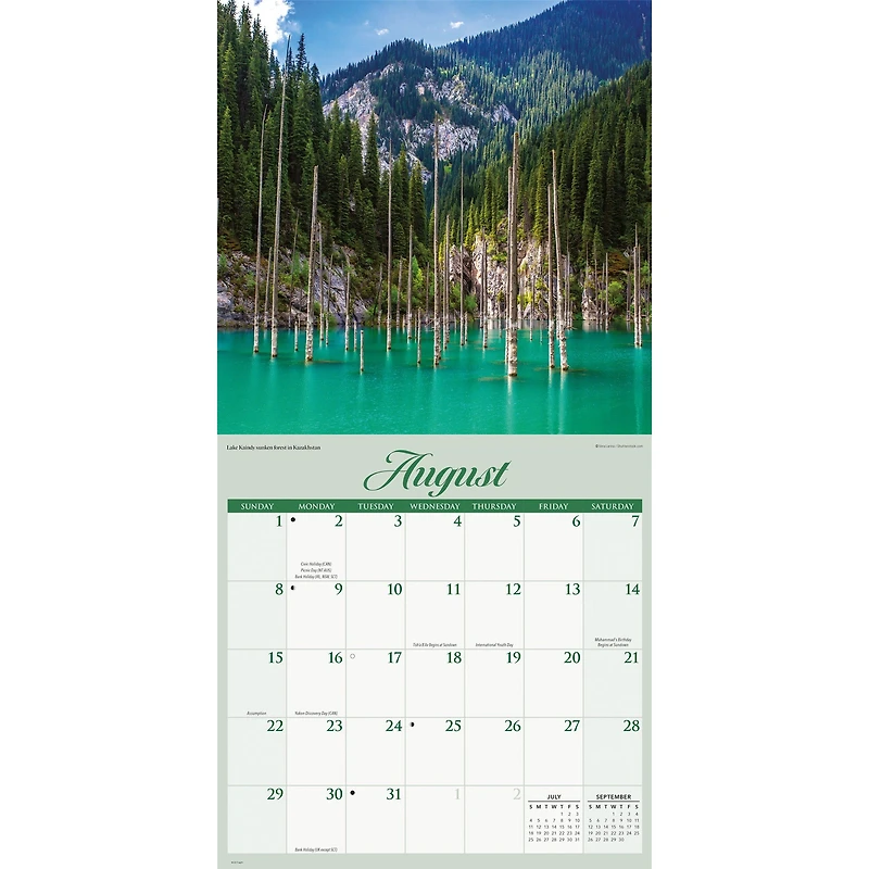 Nature's Wonders 2027 Wall Calendar