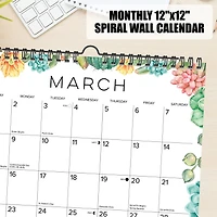 Succulents 2026 Spiral Wall Calendar
