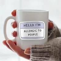 Hello I'm Allergic to People Vinyl Sticker