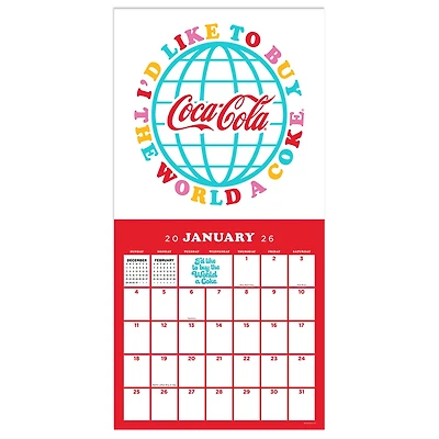 Coca Cola Vintage Nostalgia 2026 Wall Calendar - Online Exclusive