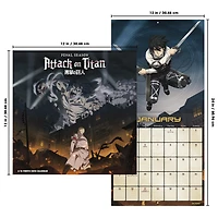 Attack On Titan 2026 Wall Calendar