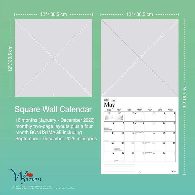 New Brunswick 2026 Wall Calendar