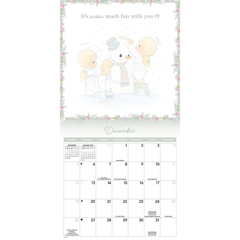 Precious Moments 2027 Mini Calendar