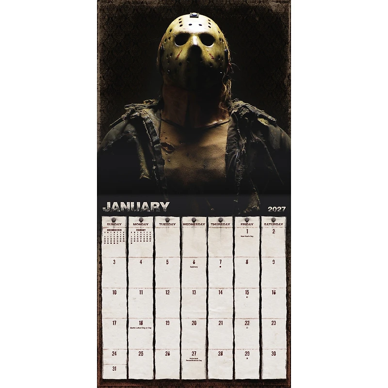 Horror Collection 2027 Wall Calendar