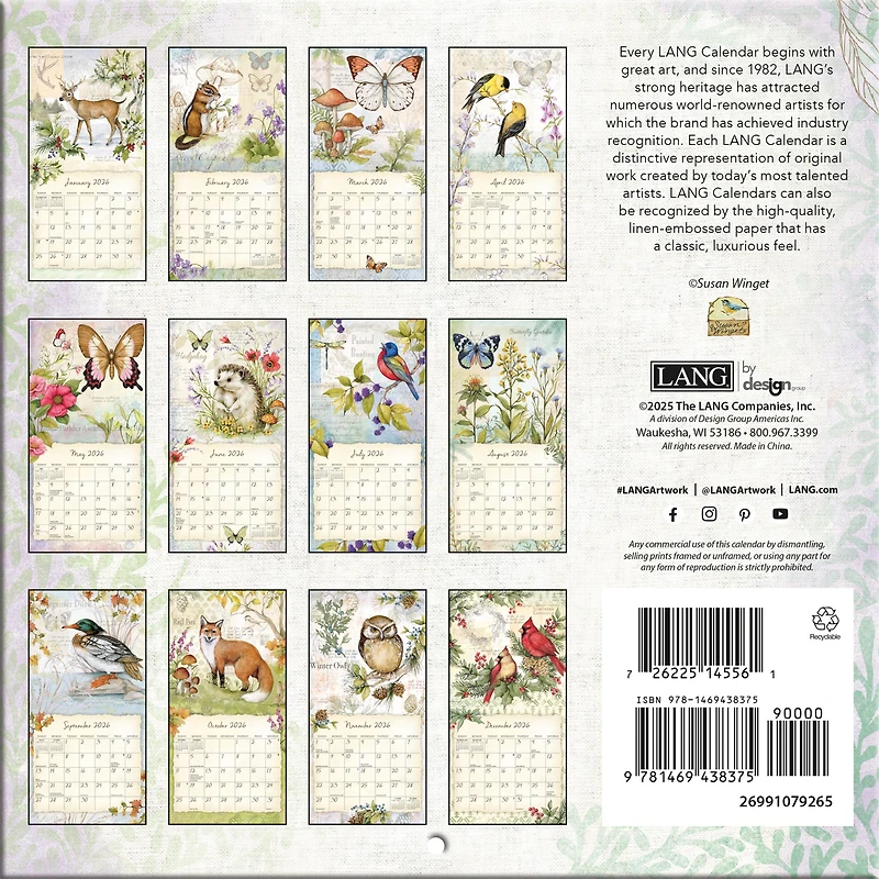 Field Guide 2026 Mini Calendar