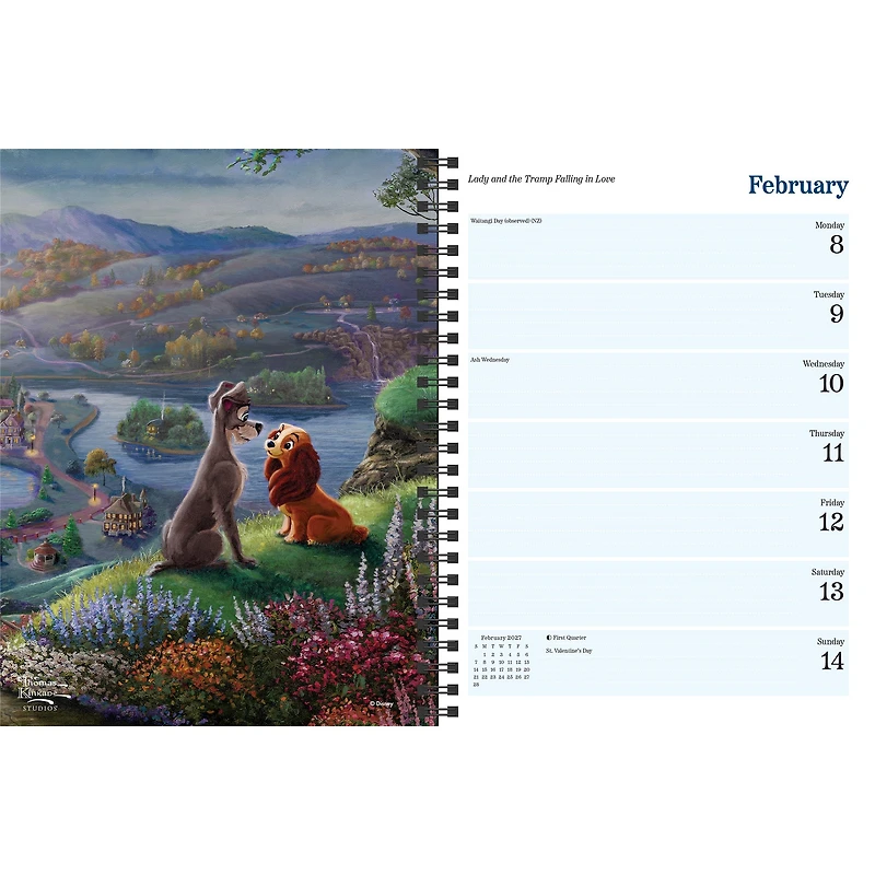 Thomas Kinkade Disney Dreams Collection 2027 Engagement Calendar