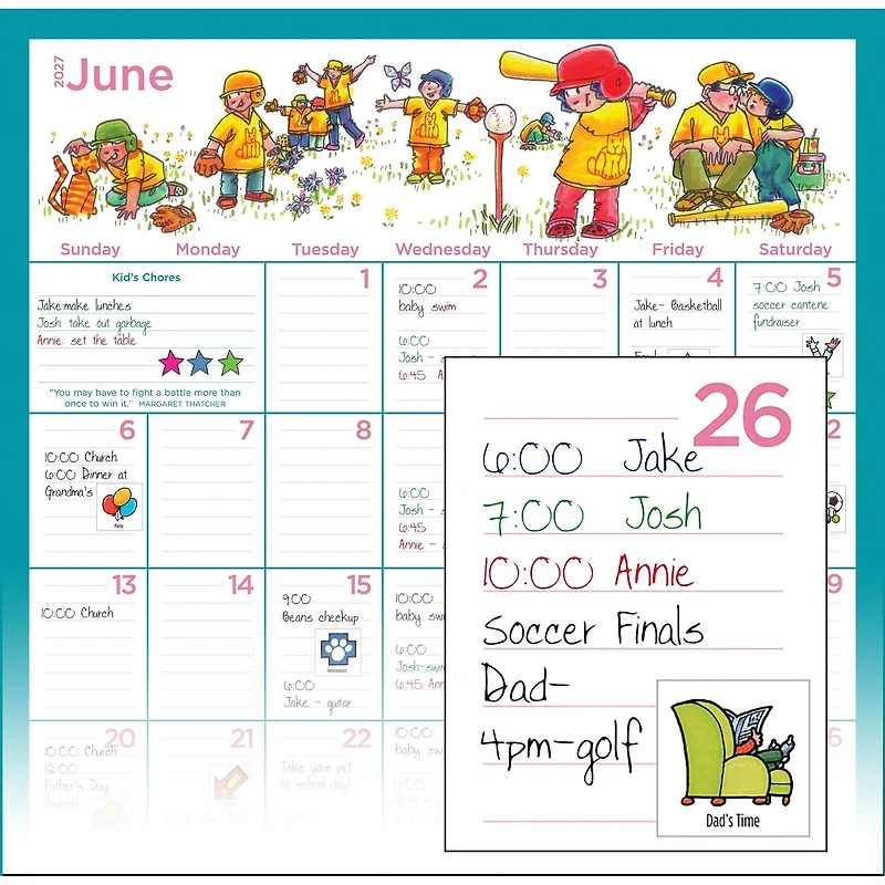 Fridge Calendar 2027 Wall Calendar