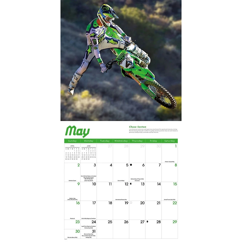 Motocross 2027 Wall Calendar