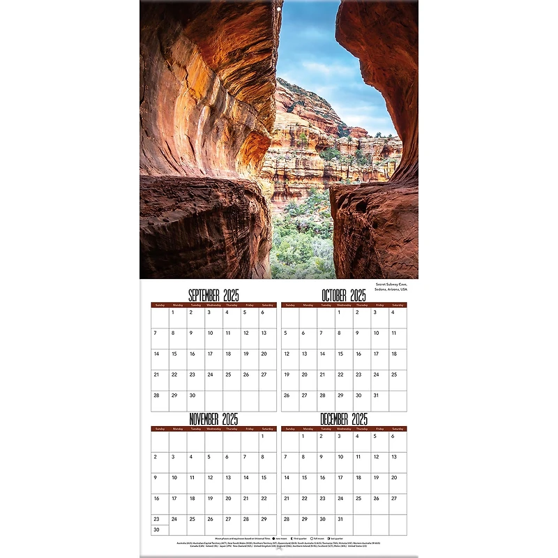 Caves 2026 Wall Calendar