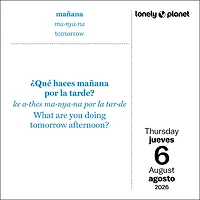 Lonely Planet: Spanish Phrasebook 2026 Box Calendar - Online Only
