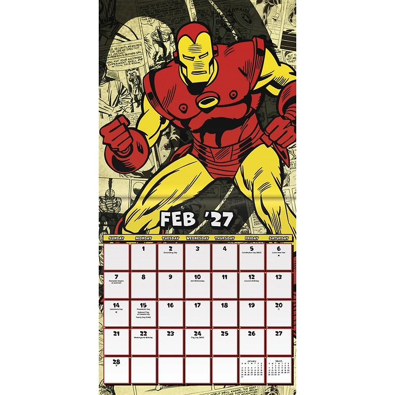 Marvel Comics 2027 Mini Calendar