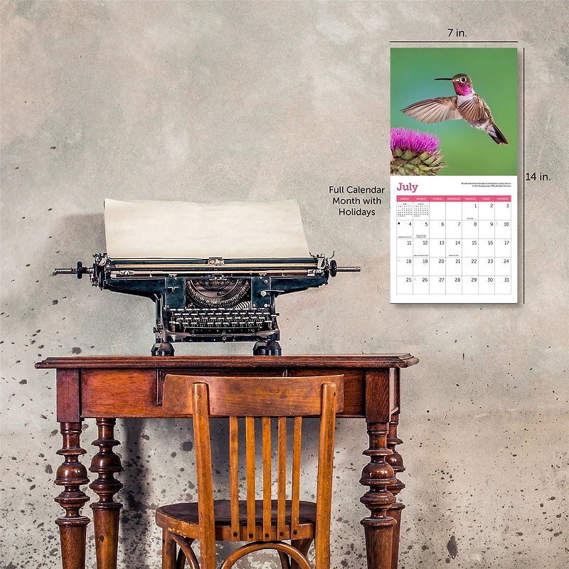 Hummingbirds 2027 Mini Calendar
