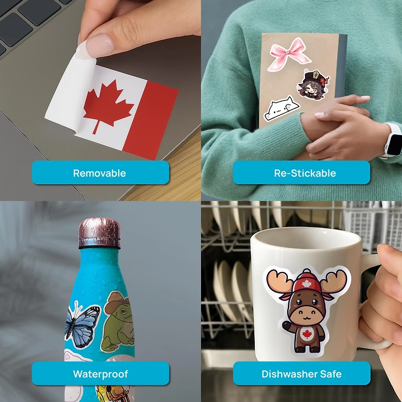 Cute Moose Vinyl Sticker