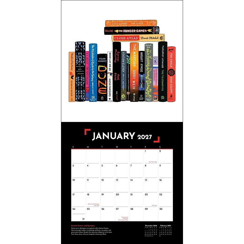Banned Books 2027 Wall Calendar