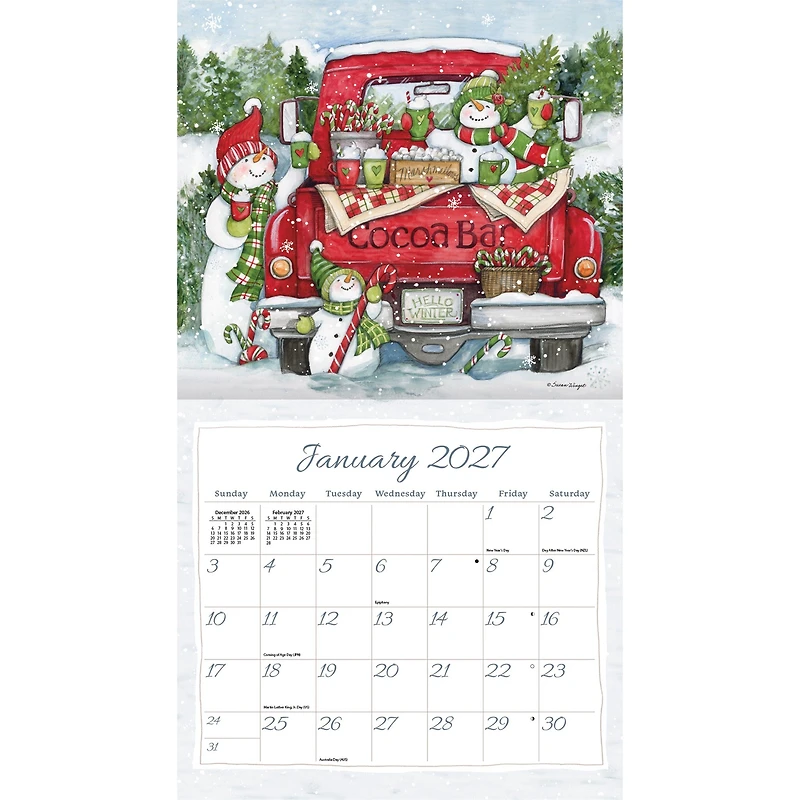 Truckin Along Special Edition with Print 2027 Wall Calendar