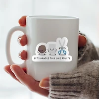 Let's Handle This Like Adults Vinyl Sticker