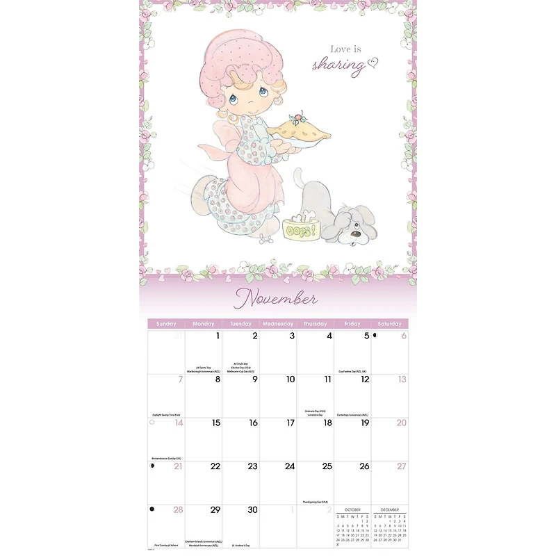 Precious Moments 2027 Wall Calendar