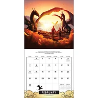Fourth Wing Officially Licensed Fan Art 2027 Wall Calendar