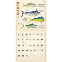 Twelve Months Of Fishing 2026 Wall Calendar