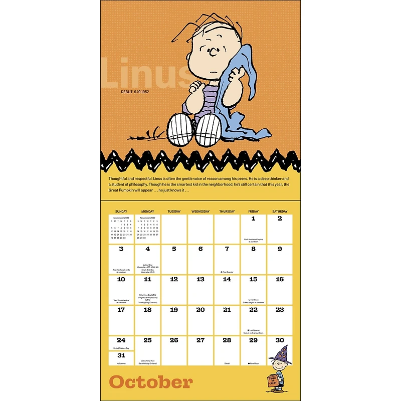 Peanuts® with Decals 2027 Wall Calendar
