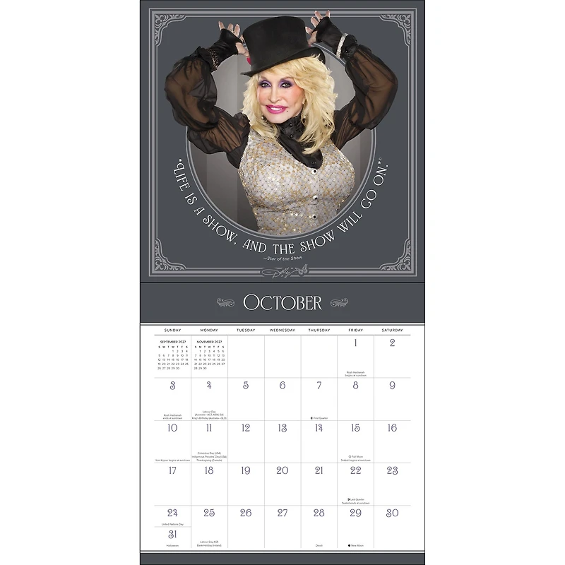 Dolly Parton 2027 Wall Calendar