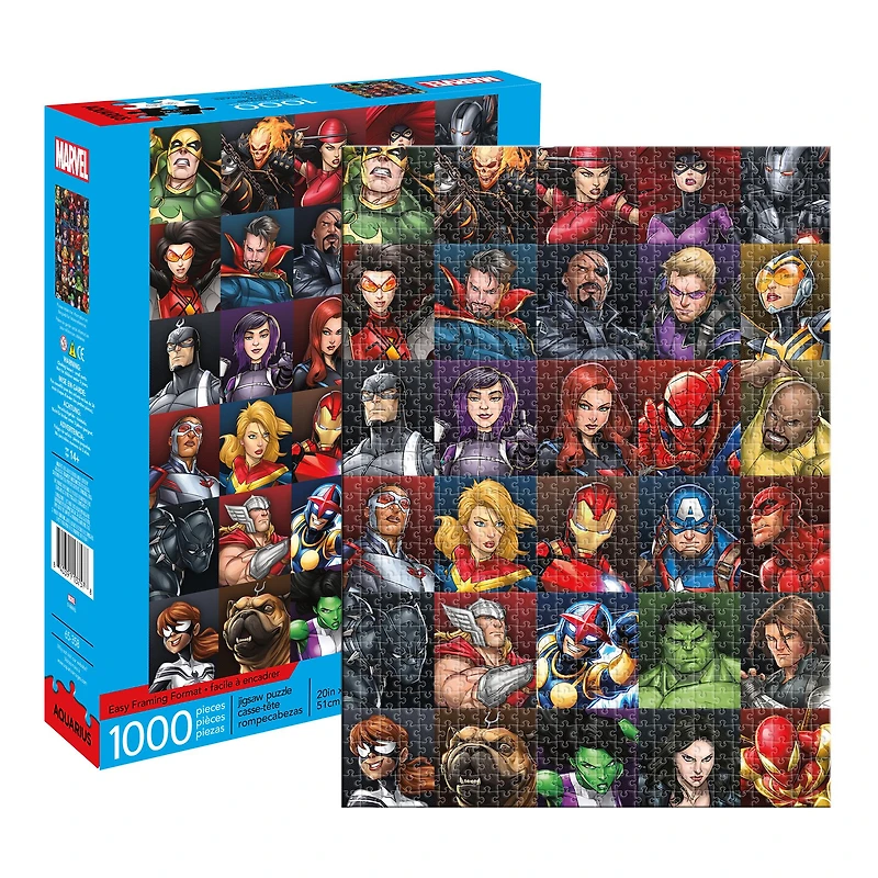 Marvel Heroes Collage 1000 Piece Puzzle