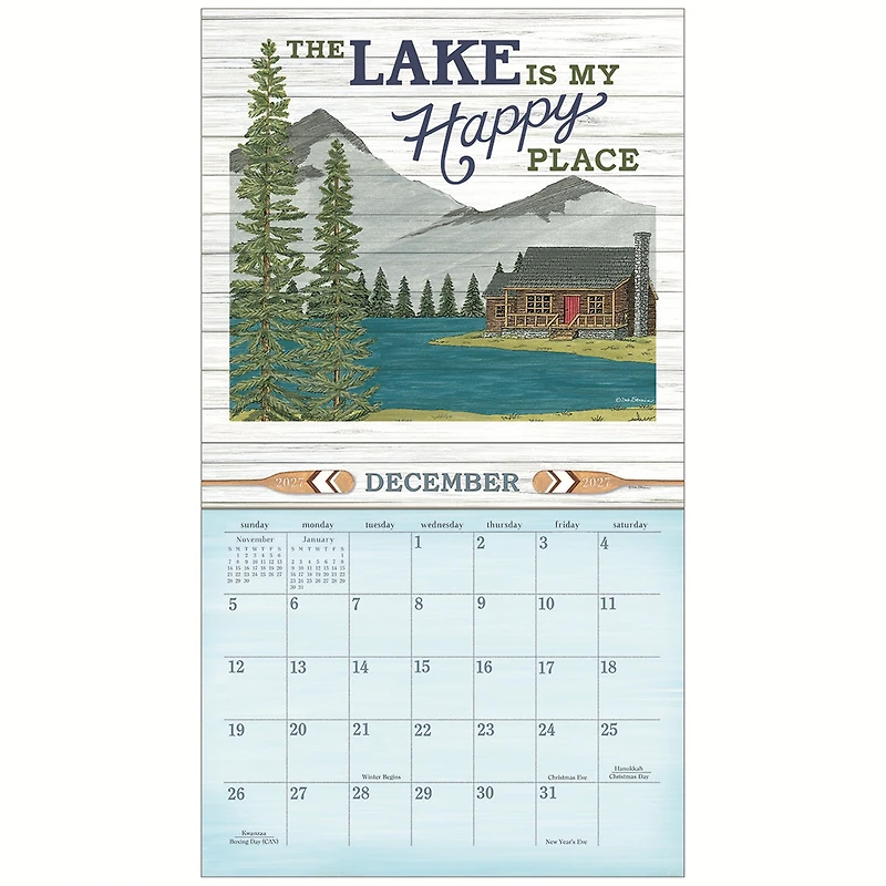 At the Lake 2027 Wall Calendar