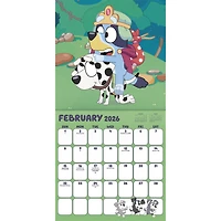 Bluey Exclusive with Decal 2026 Deluxe Wall Calendar