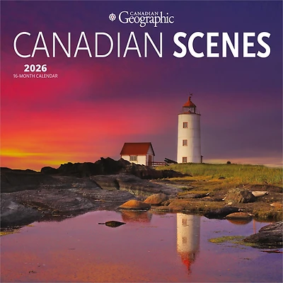 Canadian Geographic Canadian Scenes 2026 Medium Mini Calendar