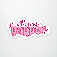 Certified Yapper Vinyl Sticker