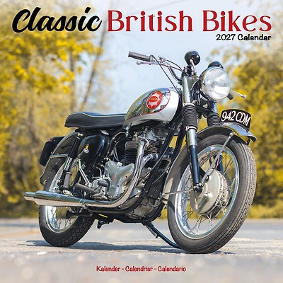 Classic British Bikes 2027 Wall Calendar