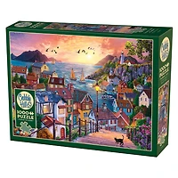 Coastal Town at Sunset 1000 Piece Puzzle