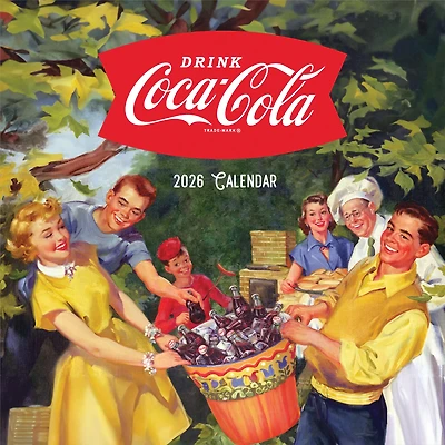 Coca Cola Vintage Nostalgia 2026 Wall Calendar
