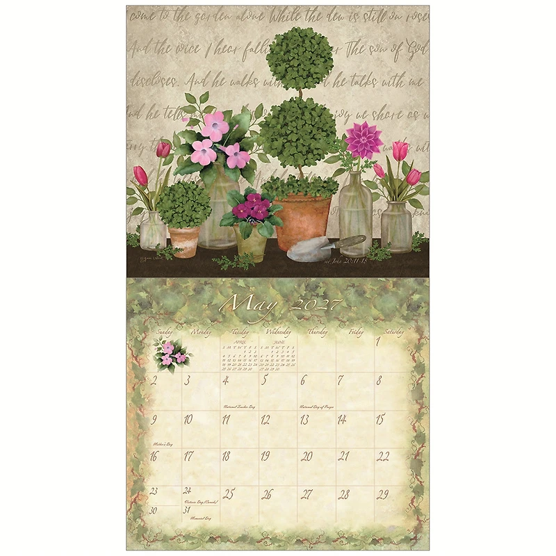 Graceful Garden 2027 Wall Calendar