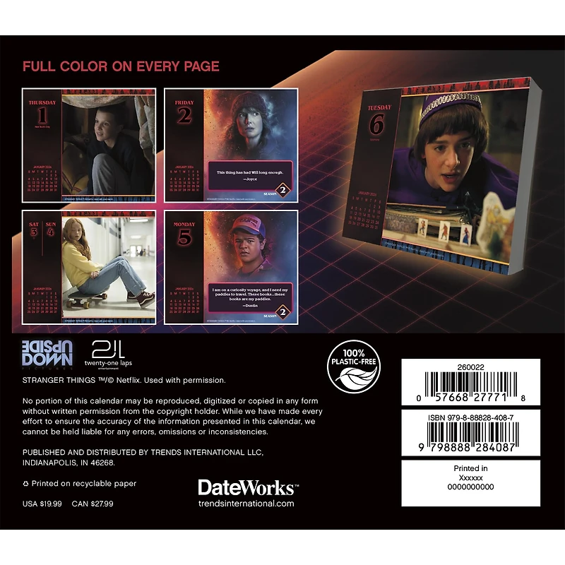 Stranger Things 2026 Box Calendar