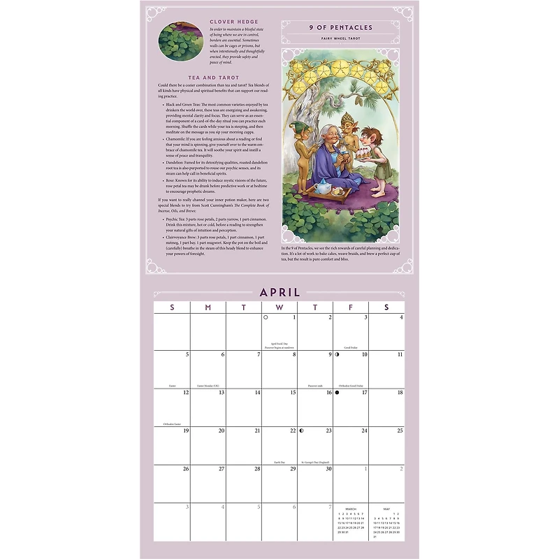 Tarot 2026 Wall Calendar