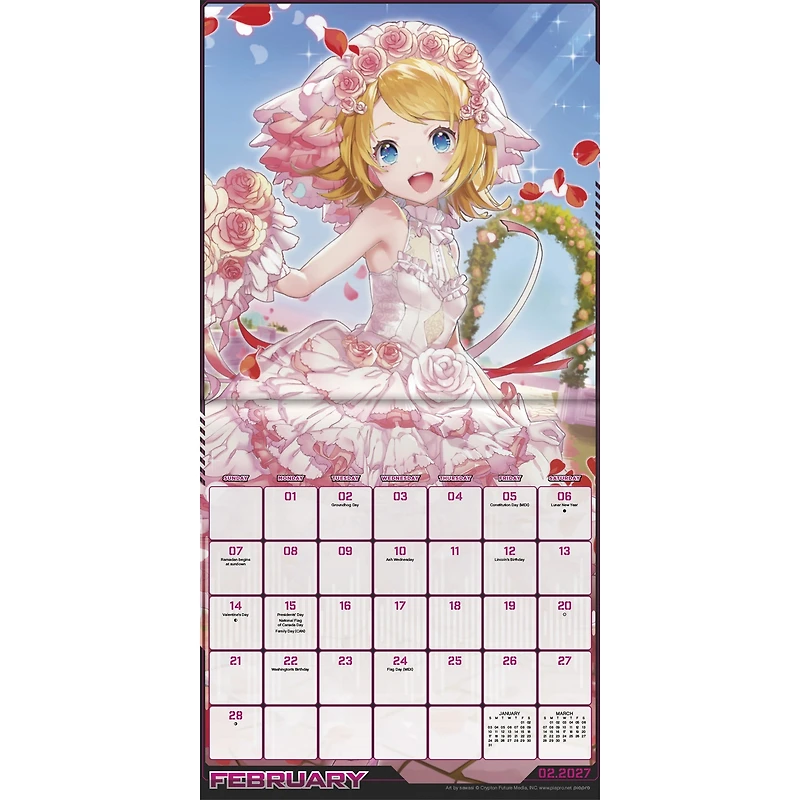 Hatsune Miku 2027 Mini Calendar