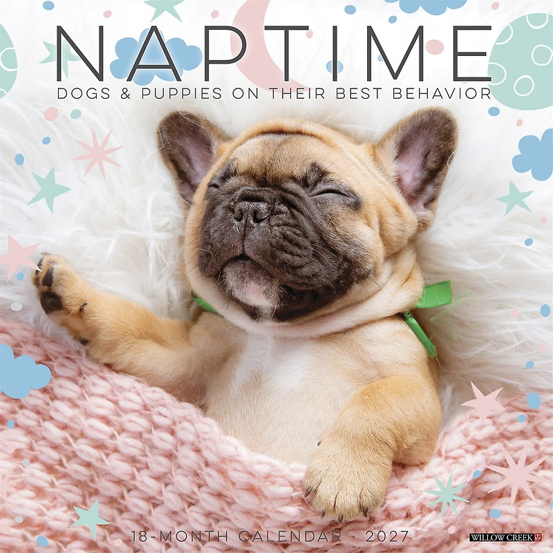 Naptime: Dogs & Puppies on their Best Behavior 2027 Wall Calendar