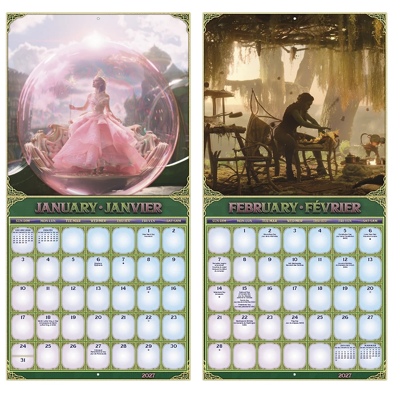 Wicked: For Good 2027 Wall Calendar