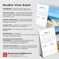 Beaches 2026 Double View Easel Calendar