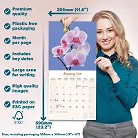 Orchids 2026 Wall Calendar