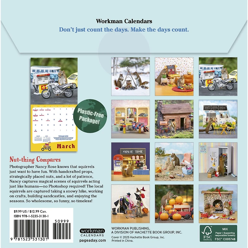 Secret Life Of Squirrels 2026 Mini Calendar