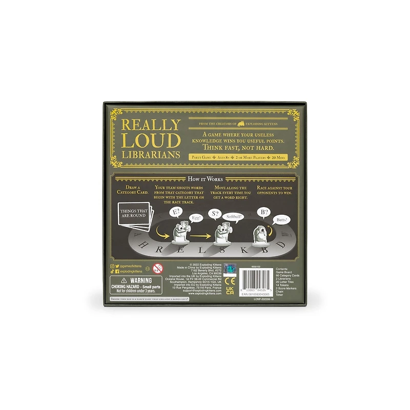 Really Loud Librarians Board Game