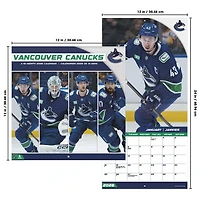 NHL Vancouver Canucks Bilingual 2026 Wall Calendar