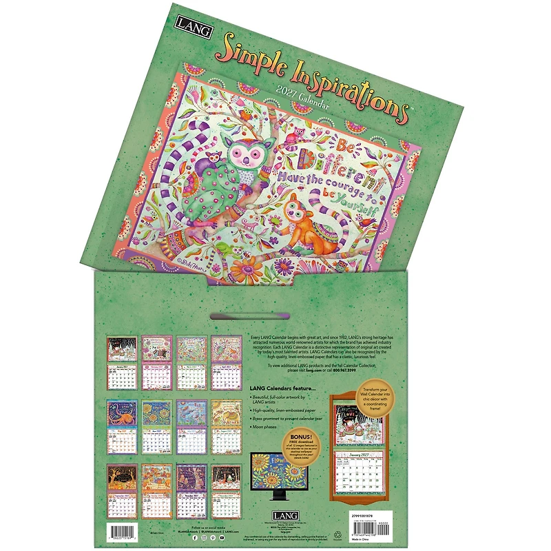 Simple Inspirations 2027 Wall Calendar