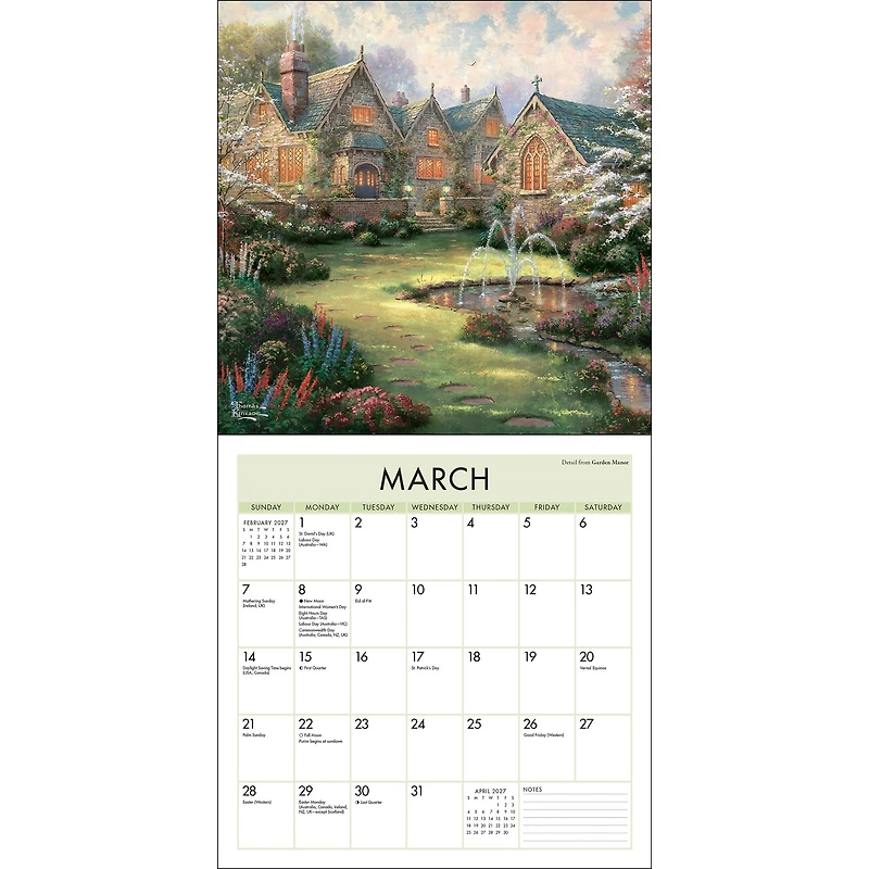 Thomas Kinkade Studios 2027 Mini Calendar